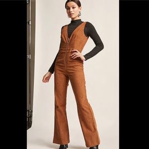 Brown corduroy jumpsuit